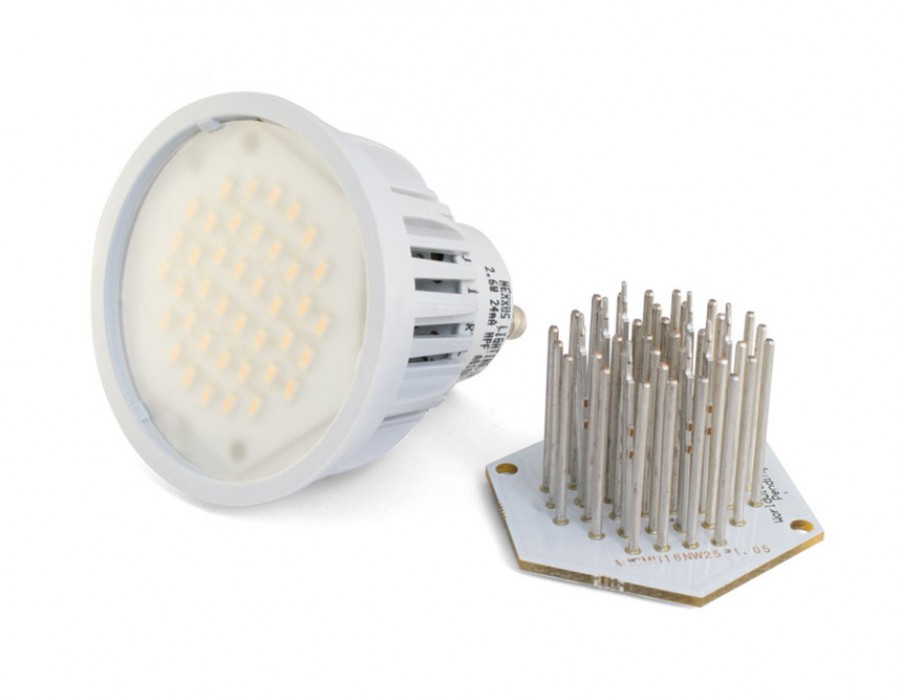 LED lighting assemblies, Low cost heat sink replacing out zinc/aluminum casted housing