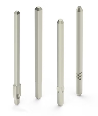 Drawn wire PCB pins