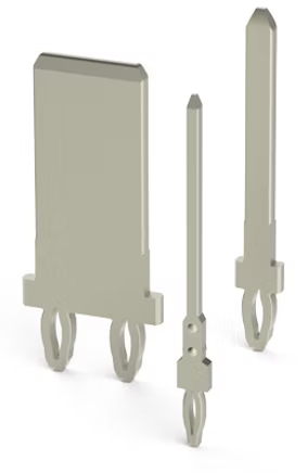 Press-fit connector and pin products